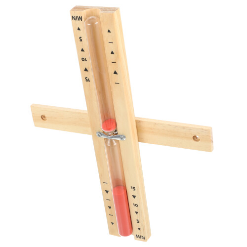 2Pcs Sauna Room Timer Red Wooden Hourglass 15-Minute Sand Timer 2