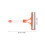 Orange Adjustable Angle Squeegee with Built-in Sprayer for Glass 3