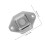 Silver Durable Iron Peephole Cover for Door Privacy and Security 2