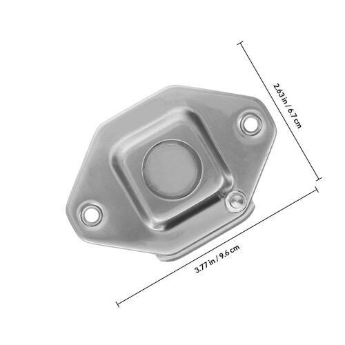 Silver Durable Iron Peephole Cover for Door Privacy and Security 1