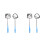 4Pcs Mini Fish Net Small Durable Stainless Steel Extendable Fish Scoop 4