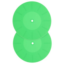 10Pcs Silicone Record Player Mats Green Turntable Pads for Home Use