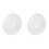 2Pcs White PU Ceiling Medallion for Pendant Light Home Decor Plates 4