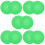 10Pcs Silicone Record Player Mats Green Turntable Pads for Home Use 10