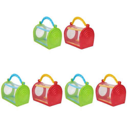 6Pcs Portable Cage Set Assorted Colors Durable Outdoor Exploration Box 1