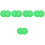 10Pcs Silicone Record Player Mats Green Turntable Pads for Home Use 6