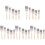 25Pcs Multi-Color Nylon Paint Brushes with Lightweight Wood Handle Set 3