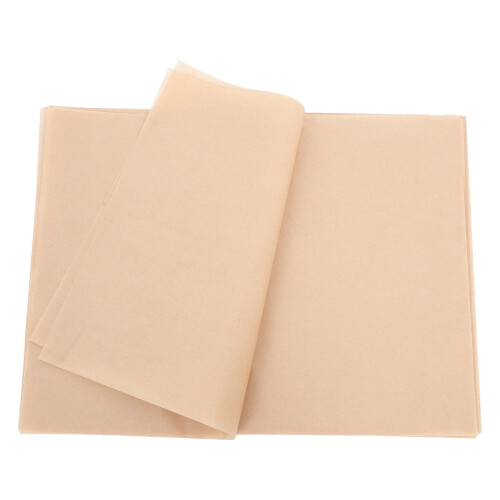 200Pcs Nonstick Baking Paper Sheets Light Brown Precut Oven Tray Liner 1