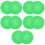 10Pcs Silicone Record Player Mats Green Turntable Pads for Home Use 9