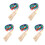 5Pcs Ergonomic Wood Handle Jump Rope Physical Education Equipment 4