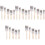 25Pcs Multi-Color Nylon Paint Brushes with Lightweight Wood Handle Set 4