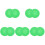 10Pcs Silicone Record Player Mats Green Turntable Pads for Home Use 4