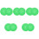10Pcs Silicone Record Player Mats Green Turntable Pads for Home Use 5