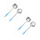 4Pcs Mini Fish Net Small Durable Stainless Steel Extendable Fish Scoop 8