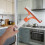 Orange Adjustable Angle Squeegee with Built-in Sprayer for Glass 4