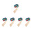5Pcs Ergonomic Wood Handle Jump Rope Physical Education Equipment 7