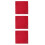 3Pcs Red Thick Mahjong Table Mat Square Soundproof Non-Slip Game Cover 6