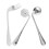 2Sets Ergonomic Silver Angled Spoon and Curved Fork for Disabled Users 3