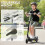 Homcom HOMCOM Foldable Powered Scooter 120W, Adjustable Seat, Brake, Black 8