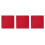 3Pcs Red Thick Mahjong Table Mat Square Soundproof Non-Slip Game Cover 7