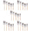 25Pcs Multi-Color Nylon Paint Brushes with Lightweight Wood Handle Set 8