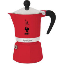 Cafeteira italiana - BIALETTI - RAINBOW - 6 xícaras - 0,30 L - Vermelha