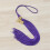 Purple Graduation Tassels Premium Polyester Silky for Ceremony 5