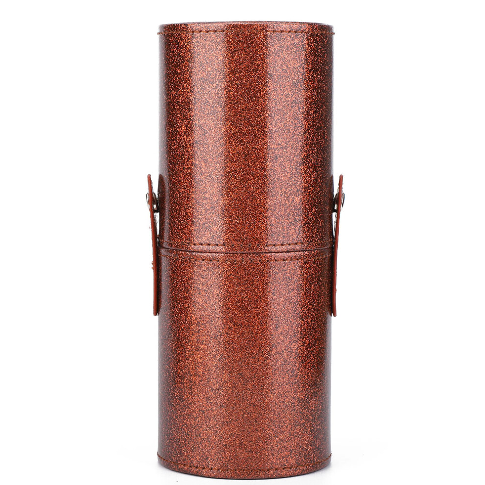 Portable Makeup Brush Holder, Pu Leather Case With Large Capacity And Dustproof Features, A Must-Have For The Modern Beauty Routine For Nightclubs