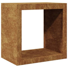 Porta de madeira de aquecimento 60 x 40 x 60 cm aço corten Marron 02_0043729