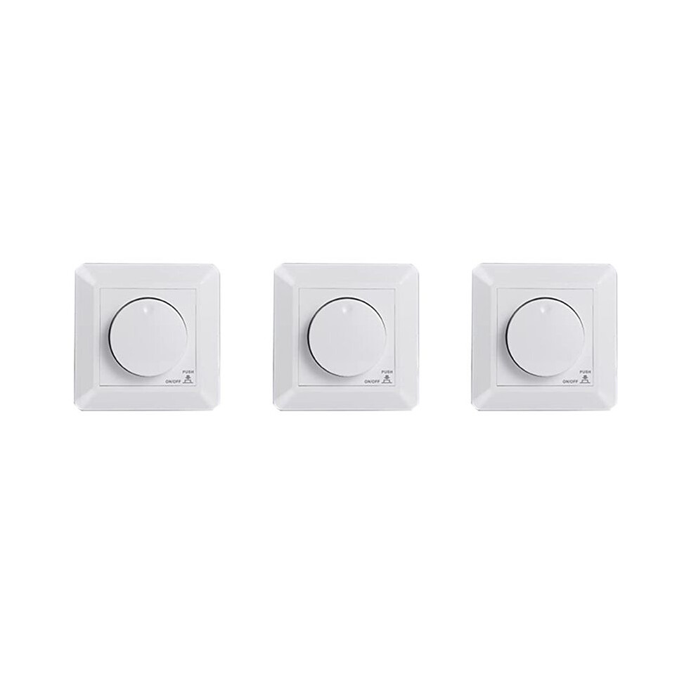 3X Led Dimmer Flush-Mounted Dimmer For Dimmable Led And Halogen, 5-300 W Dimmer Led, Phase Control Dimmer 4711498952301
