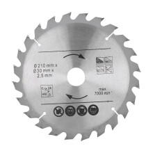 8‑1/4 Zoll Hartmetall-Kreissägeblatt 24/48/60 Zähne für Holz und Kunststoff