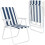SPRINGOS Silla plegable de camping de playa 52x59x80 cm - azul oscuro 1