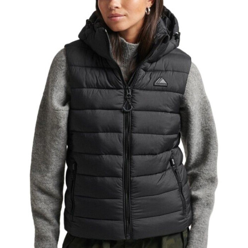 Superdry SuperDry Gilet Code MNT Fuji Padded - Schwarz