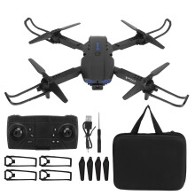 Slimme drone met dubbele 4K-camera en spraakbesturing, compacte opvouwbare RC-quadcopter met headless-modus en gebarenherkenning, ideaal voor