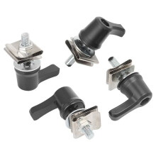 Motorcycle Saddlebag Lever Lock Bolts & Nuts Kit for Touring Dyna CVO Road Glide Breakout Deluxe