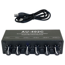 Stereo-Soundmixer aus Aluminiumlegierung für mehrere Computer