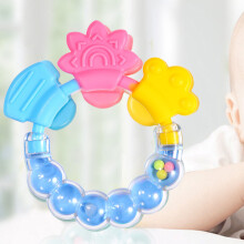 Silicone Teething Rattle for Babies Non-Hazardous Food Grade PP