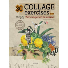 30 Collage Exercises by Adriana Bermudez Hardcover Book