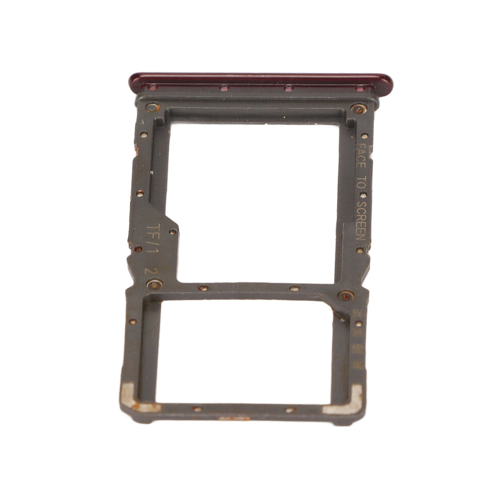 Sim Card Tray Set For Mi Note 7/Pro, Plastic, With Pin & Brush Red 9341373761688