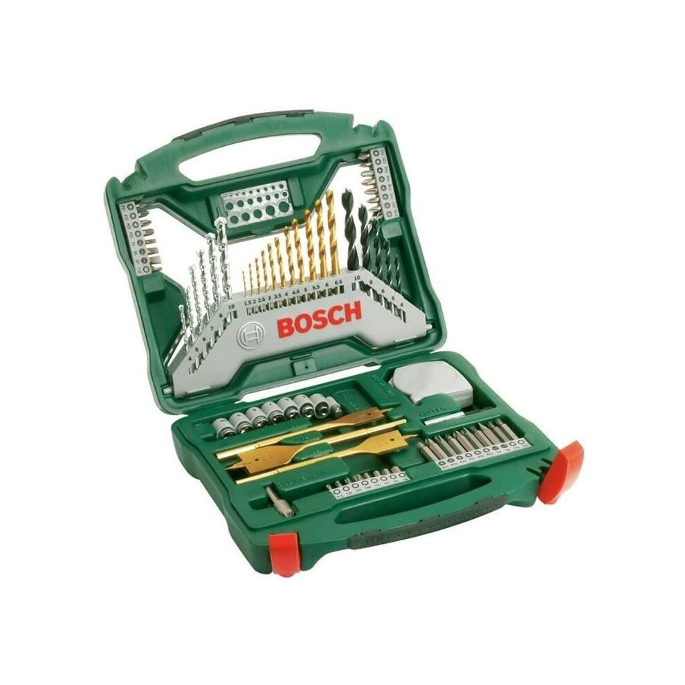 Bosch 2607019329 Titanium Drill and Screwdriver Set, 70 Pieces