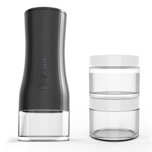 Molinillo de especias portátil, molinillo eléctrico de hierbas con molienda ajustable, molinillo recargable por USB para cocinar fuera de casa y