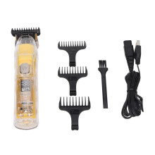 Professional Hair Clippers: Smart LED Display with Strong Power Low Noise Motor, Ergonomical Handle for Effortless Grooming (Stainless Steel)