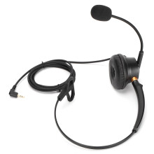 2,5-mm-Headset für Festnetz- und Schnurlostelefone, hohe Langlebigkeit und Breitbandklang, komfortable Passform und faltbares Design für einfachen