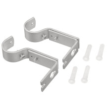 Lot de 3 supports de tringle à rideaux en fer robustes et réglables