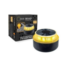 Baliza V16 Emergencia Conectada DGT 3.0 LED Ámbar Geoposicionamiento Base Imantada 3xAA IP54 LTE-M Certificada