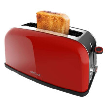 Cecotec Tostapane Verticale Toastin Time 850 Rosso Long Lite