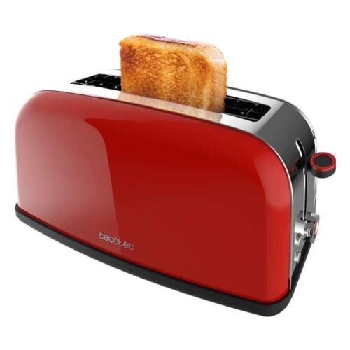 Cecotec Tostapane Verticale Toastin Time 850 Rosso Long Lite