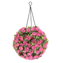 Lampe solaire de jardin avec crochet de suspension, rose, 22 x 21 x 42,5 cm