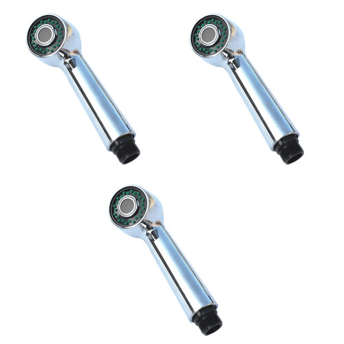3Pcs Silver Basin Shower Head Faucet Sprinkler Easy Install Kitchen 2