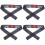 4Stk Japanisches Stirnband Für Yoga Karate Polyester 7